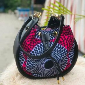 Bandoulière en cuir-wax