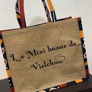 Tote Bag Rafia Wax (Avec Personnalisation)